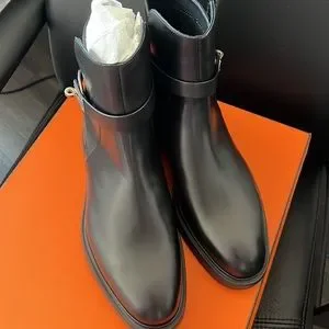Brand new hermes veo boots 42 Leather boots Hermès Black size 42 EU in Leather - 24571981 main image 3